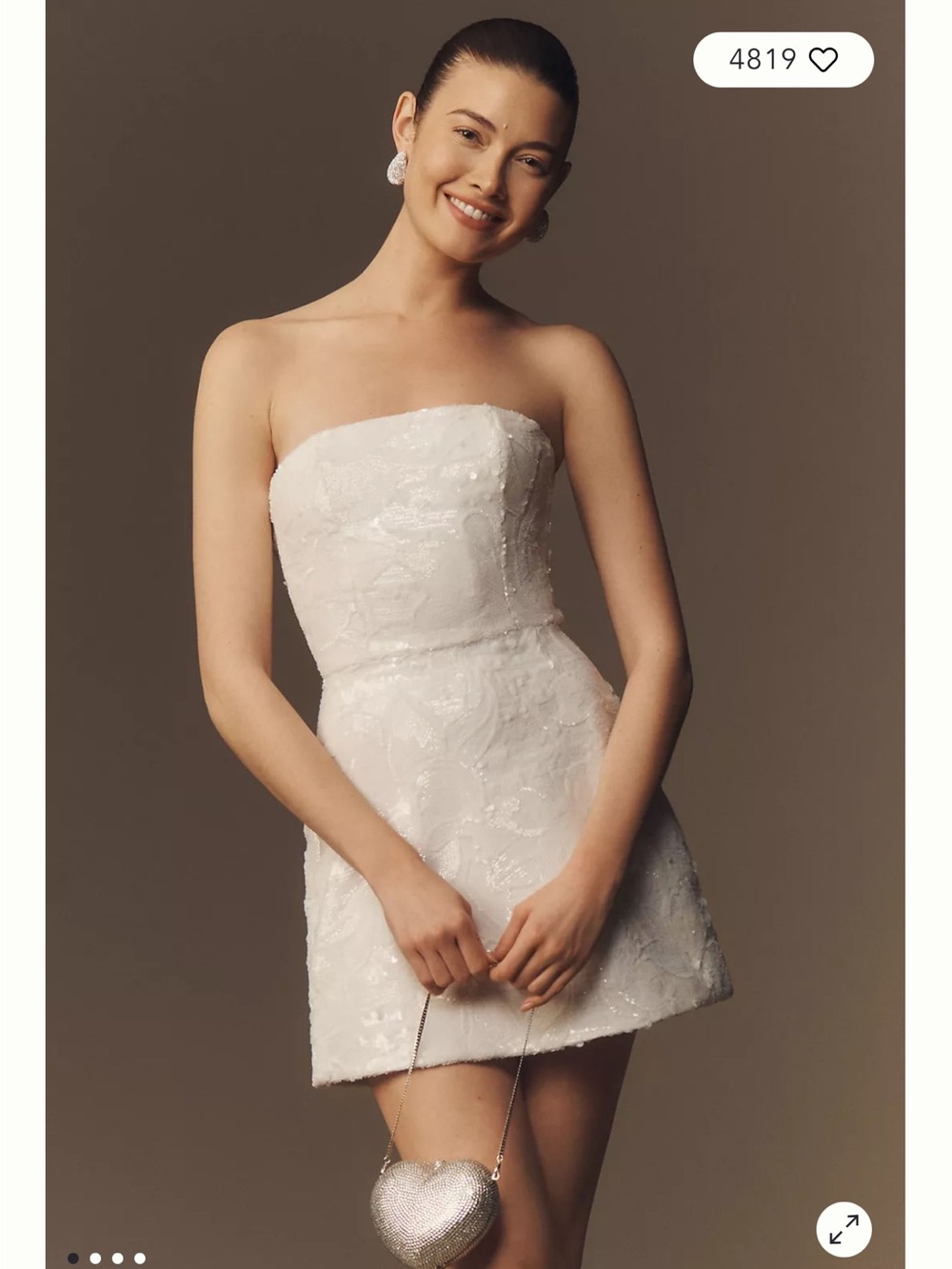 Helsi Linda Strapless White Mini Dress